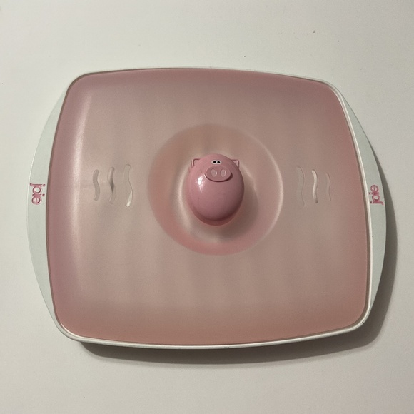 Joie Oink Oink Pig Microwave Bacon Tray & Splatter Lid - Picture 1 of 6